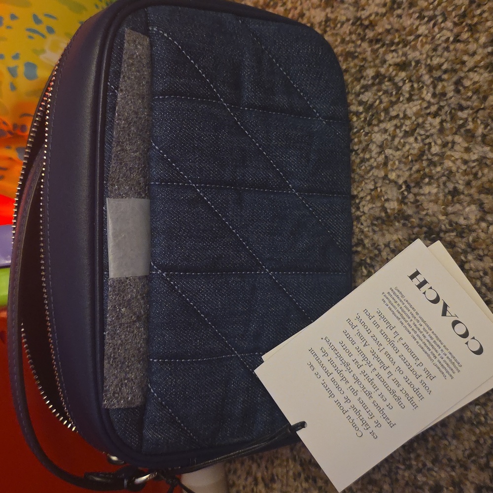 NWT Coach Mini Jamie Camera Bag in signature denim - Picture 2 of 5